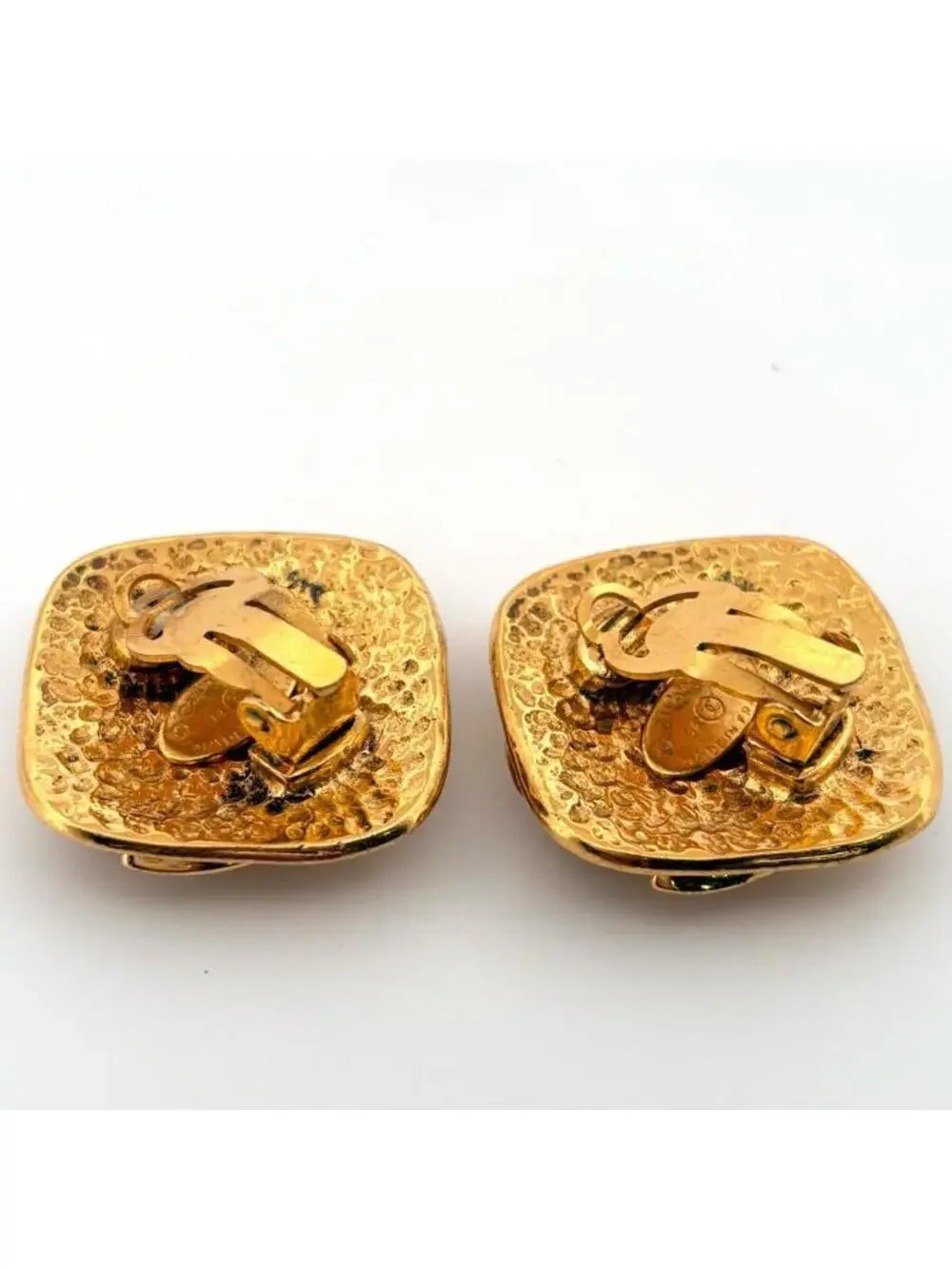 Chanel Cc Logo Clip-On Earrings Metal #247072C61B